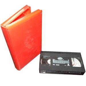 Little Giants vintage 1994 VHS in orange hard plastic clamshell VHS case
